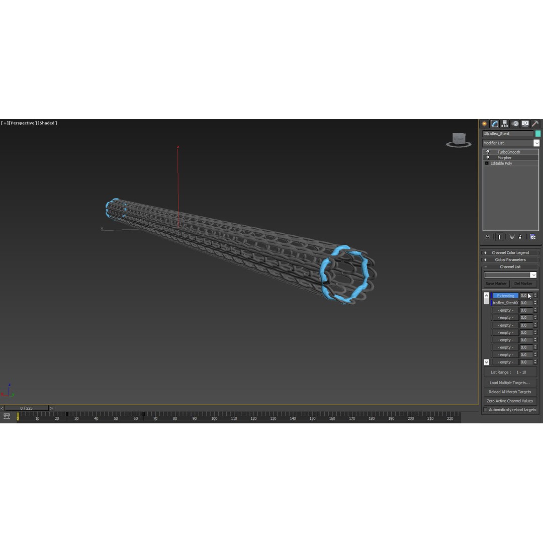 Stents 3D Model – Low Poly Medical Asset, FBX, PBR Textures - View 11