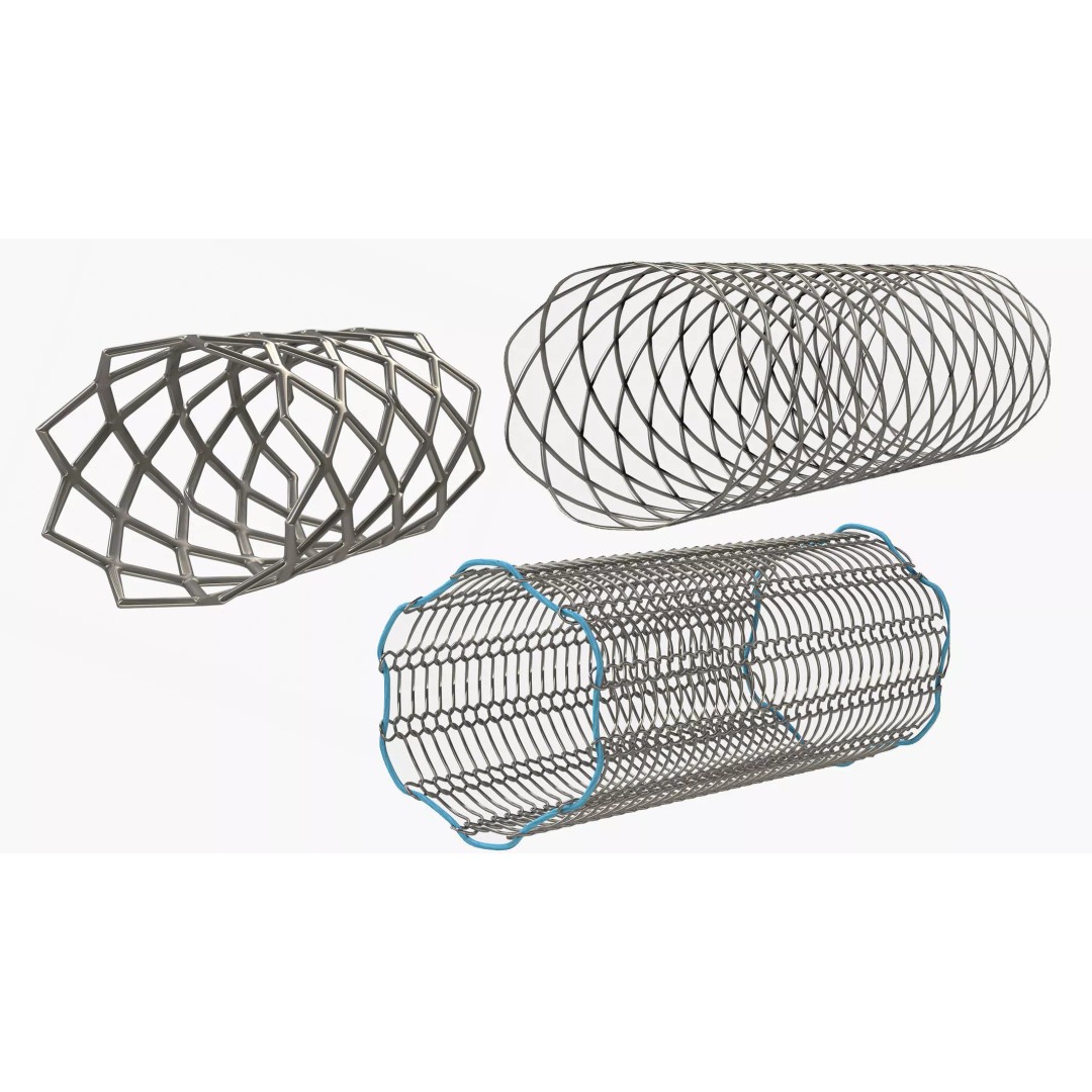 Stents 3D Model – Low Poly Medical Asset, FBX, PBR Textures - View 2
