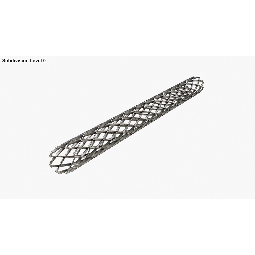 Stents 3D Model – Low Poly Medical Asset, FBX, PBR Textures - View 27