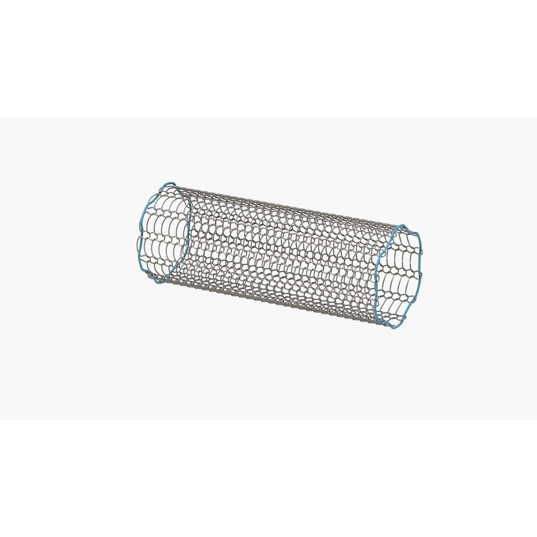 Stents 3D Model – Low Poly Medical Asset, FBX, PBR Textures - View 3