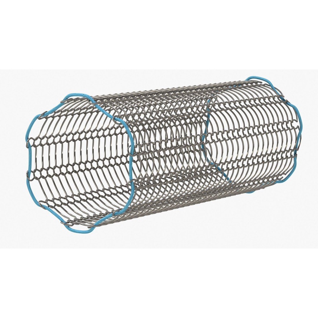 Stents 3D Model – Low Poly Medical Asset, FBX, PBR Textures - View 4
