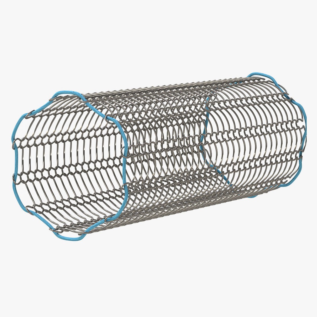 Stents 3D Model – Low Poly Medical Asset, FBX, PBR Textures - View 6