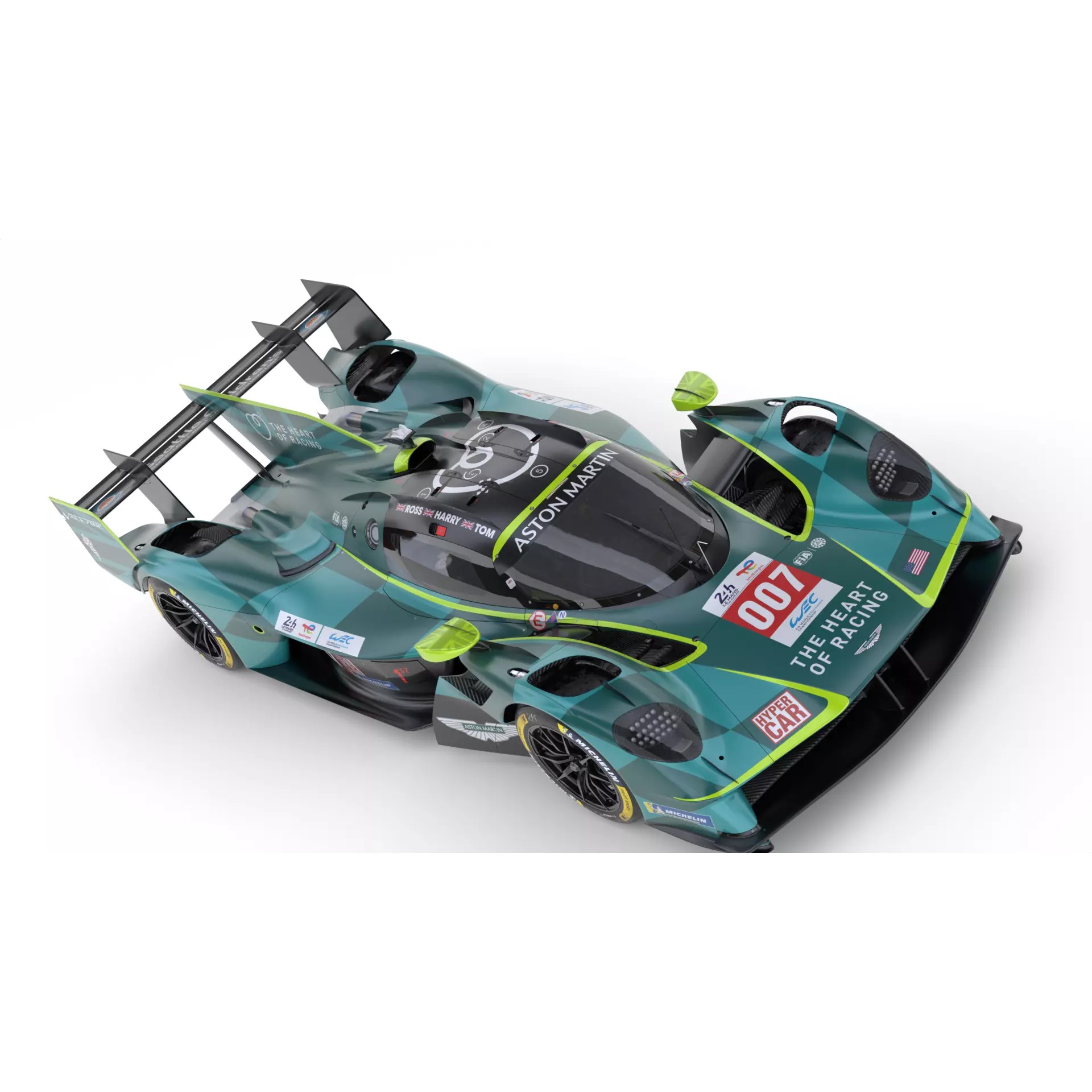 Aston Martin Valkyrie AMR LMH 2025 - Game-Ready 3D Model - View 15