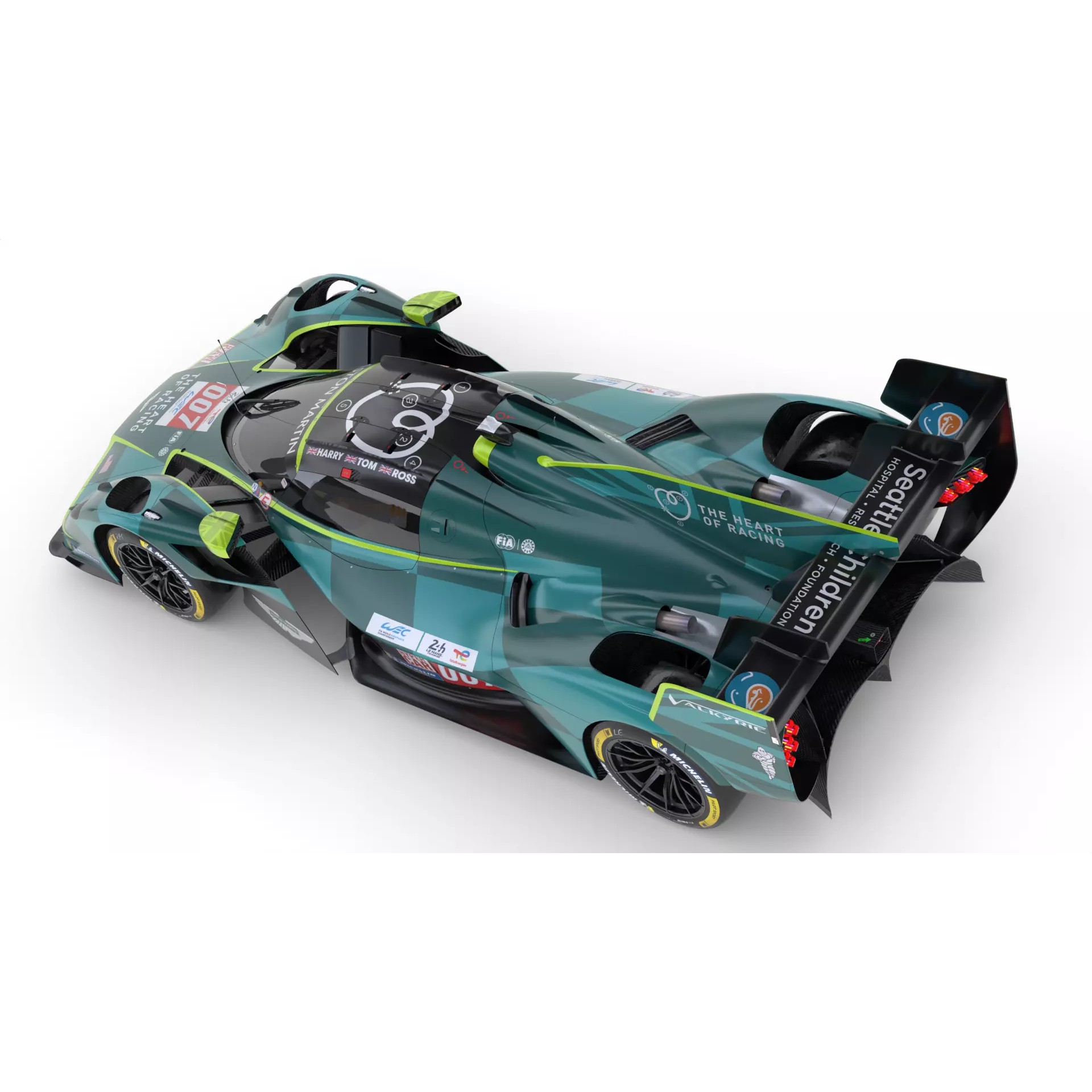 Aston Martin Valkyrie AMR LMH 2025 - Game-Ready 3D Model - View 17