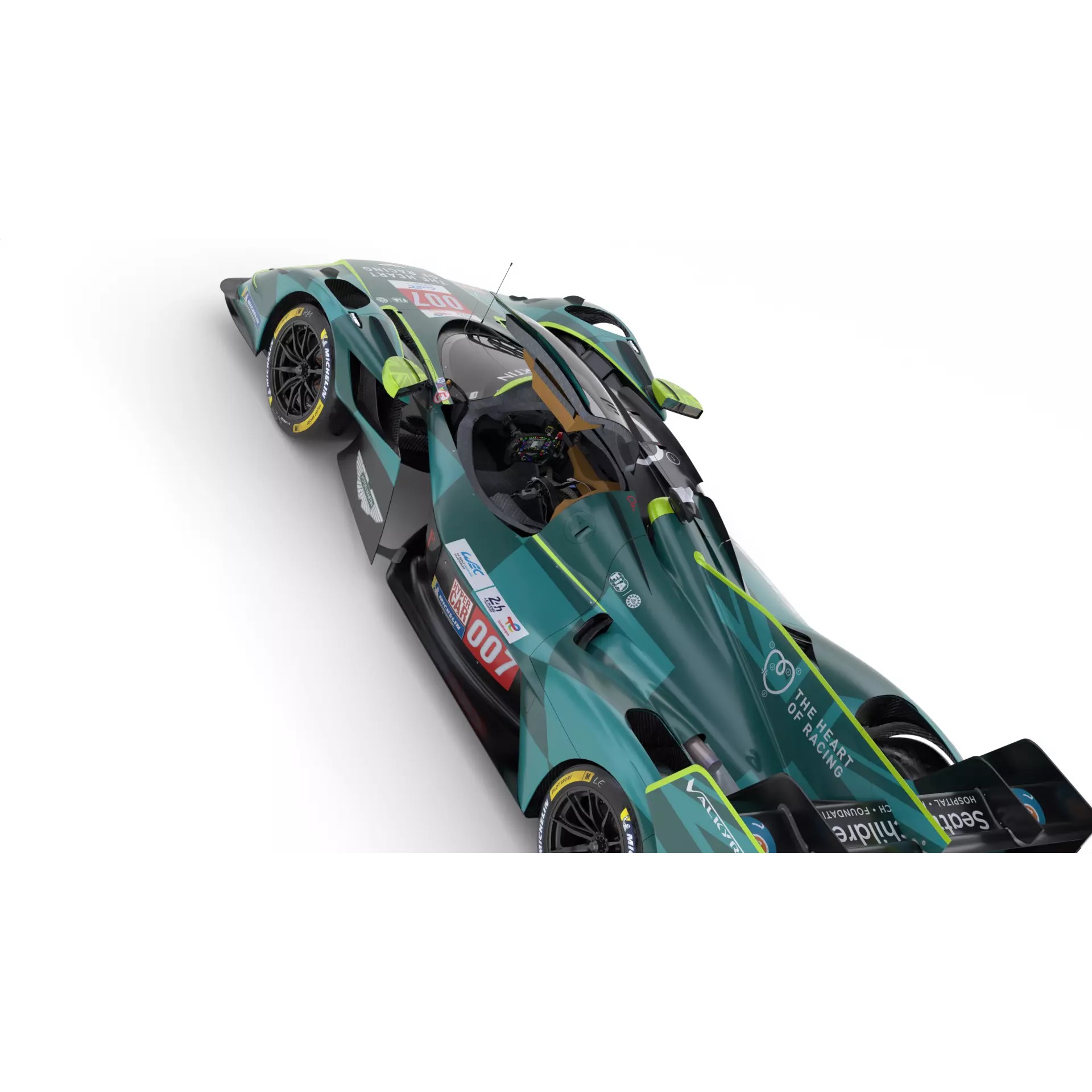 Aston Martin Valkyrie AMR LMH 2025 - Game-Ready 3D Model - View 18