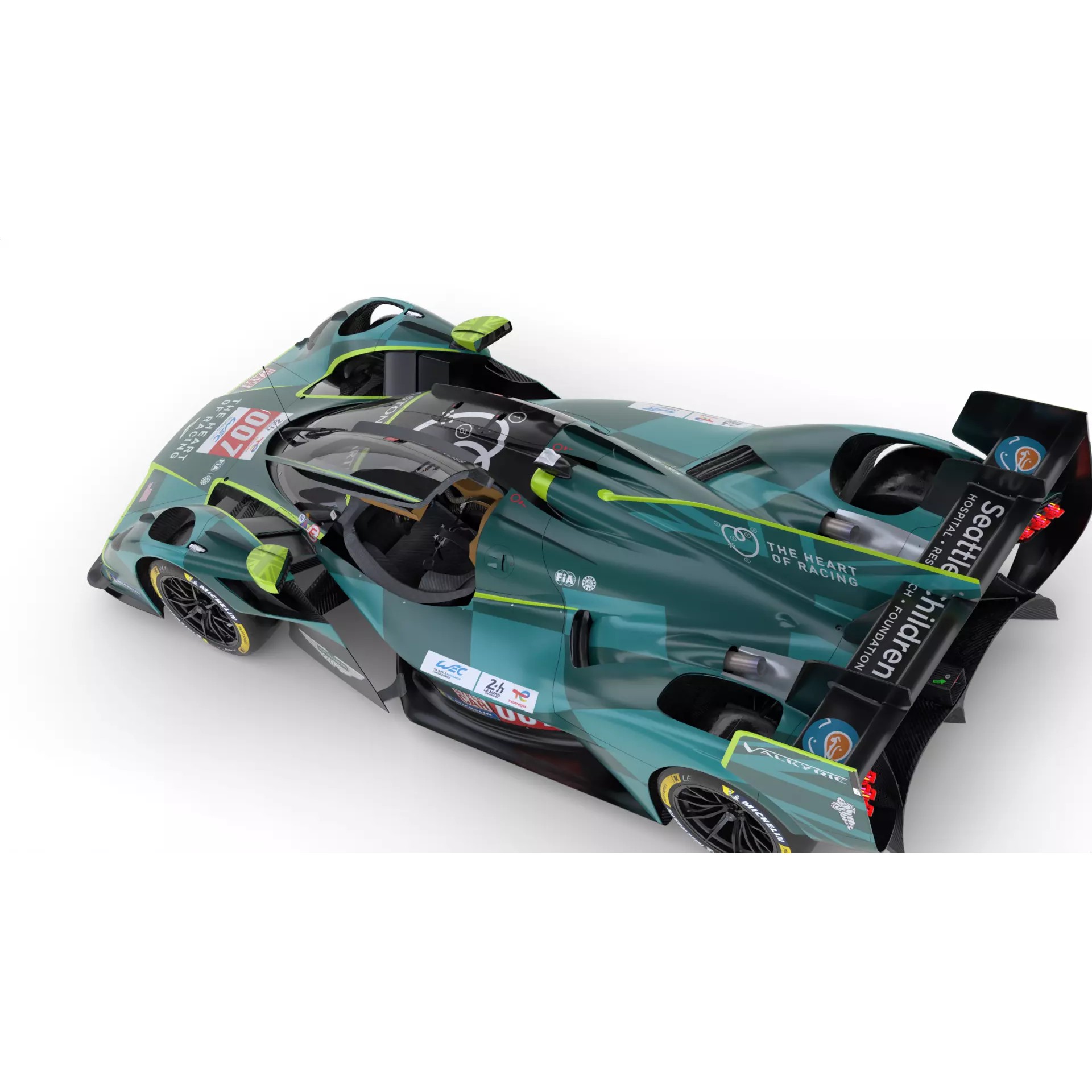 Aston Martin Valkyrie AMR LMH 2025 - Game-Ready 3D Model - View 19