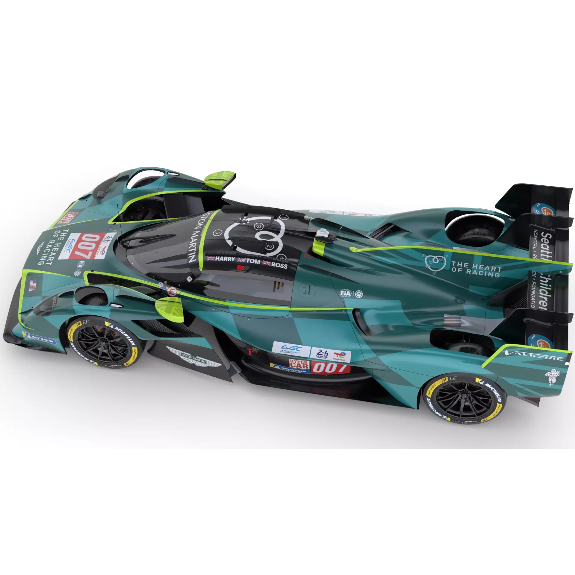 Aston Martin Valkyrie AMR LMH 2025 - Game-Ready 3D Model - View 20