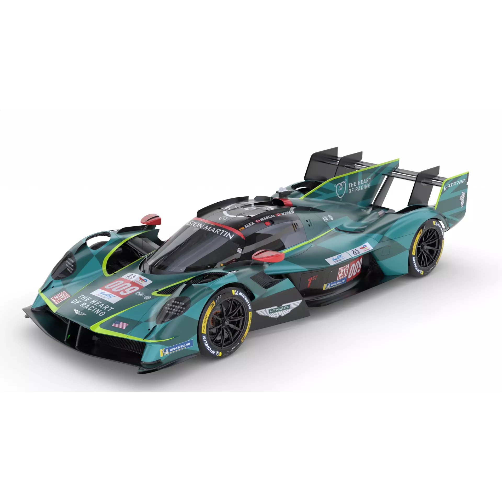 Aston Martin Valkyrie AMR LMH 2025 - Game-Ready 3D Model - View 3