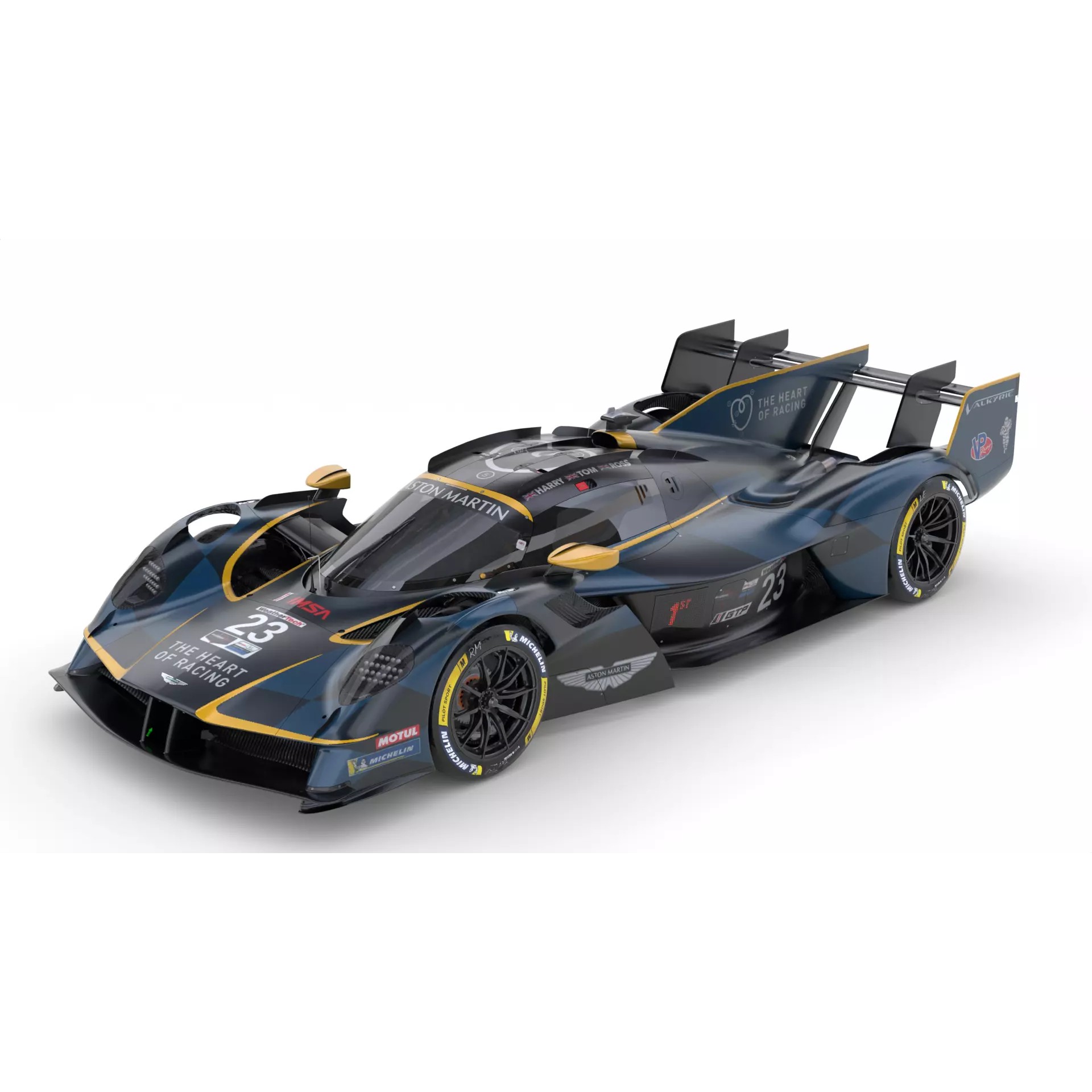 Aston Martin Valkyrie AMR LMH 2025 - Game-Ready 3D Model - View 4