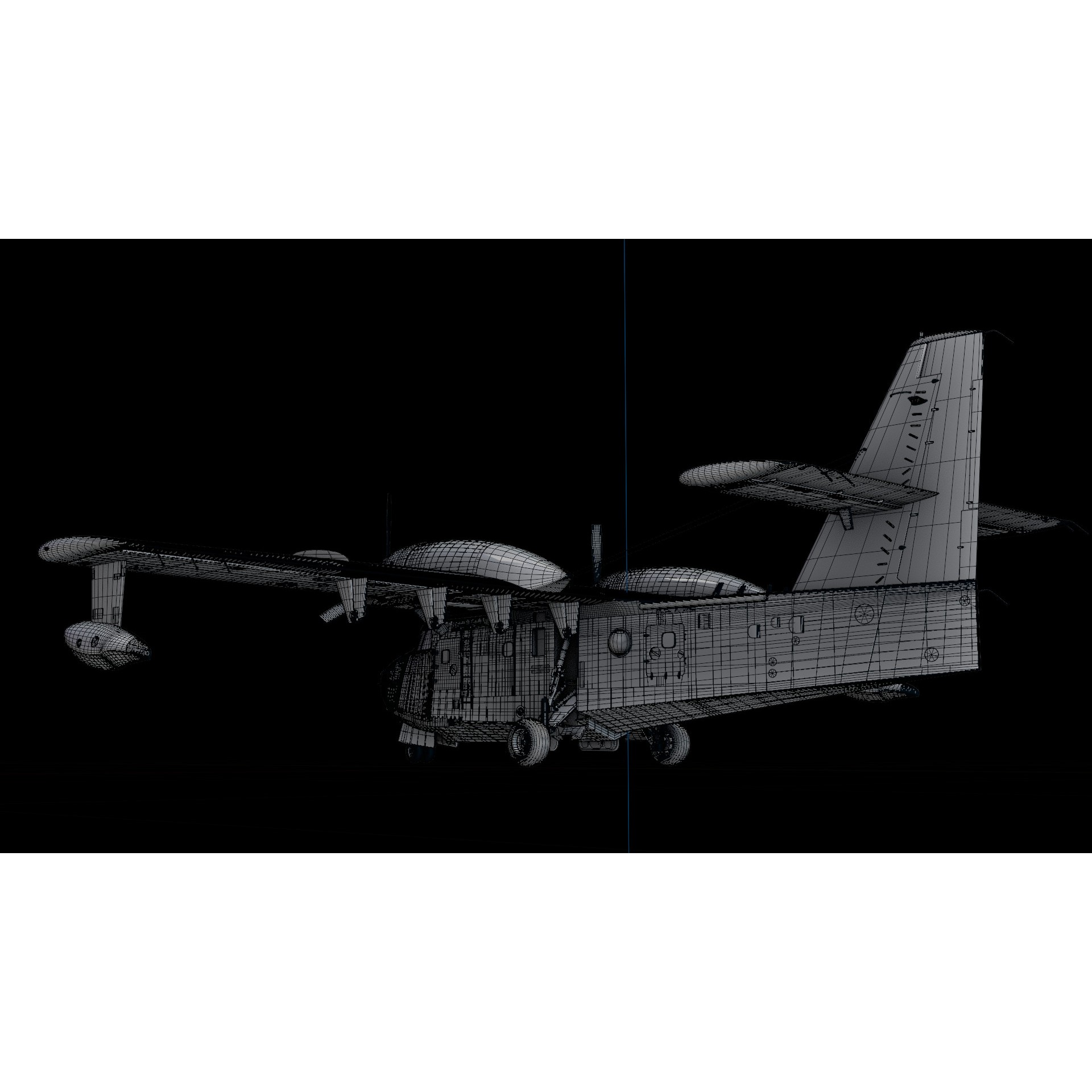 Canadair CL-215 - High-Poly 3D Model