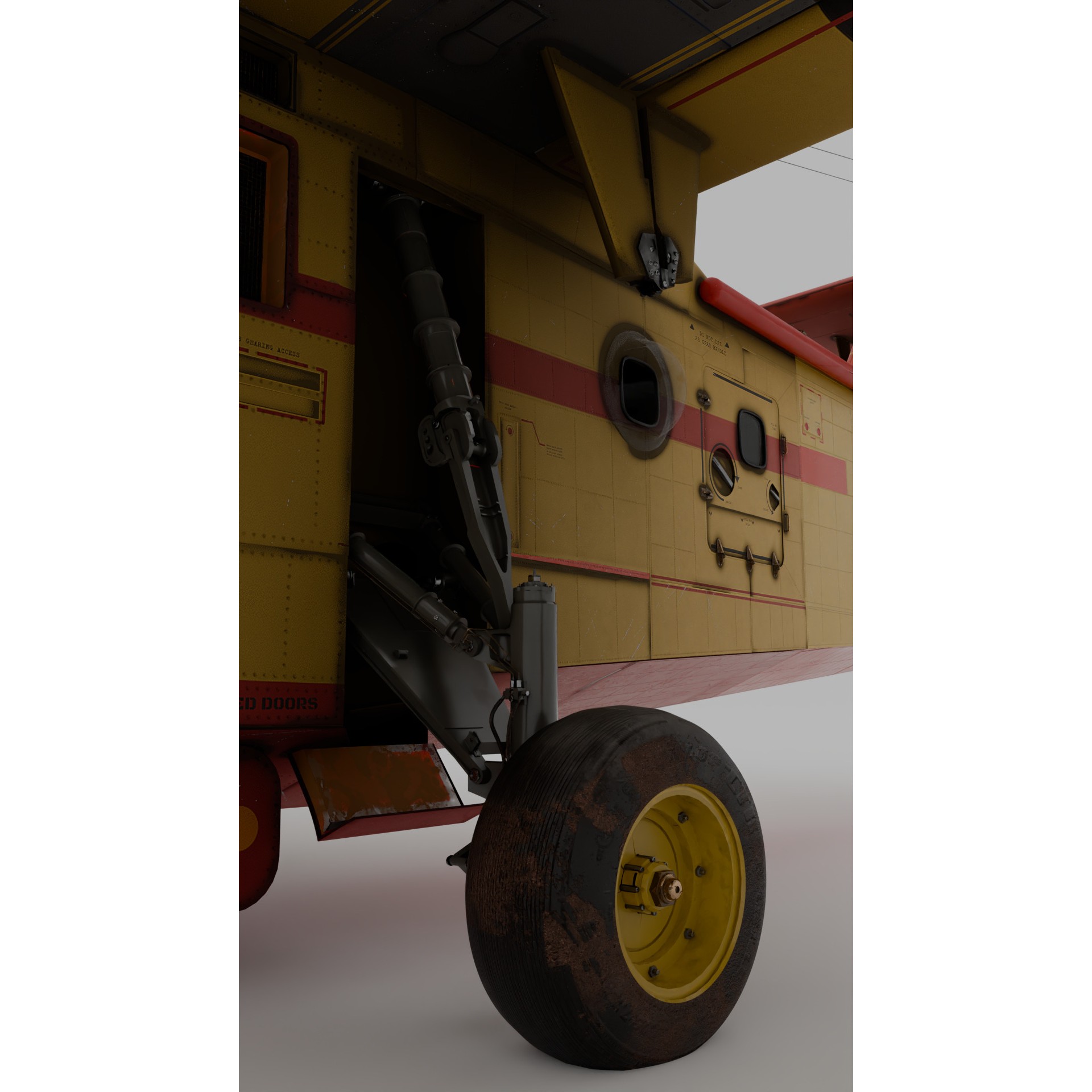 Canadair CL-215 - High-Poly 3D Model - View 10