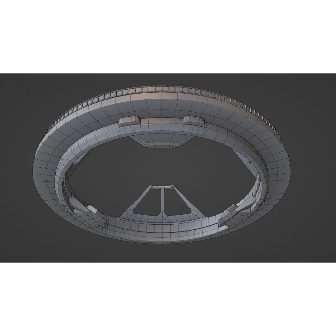 IDSS Docking Port 3D Model – PBR Textured Spacecraft Adapter, FBX