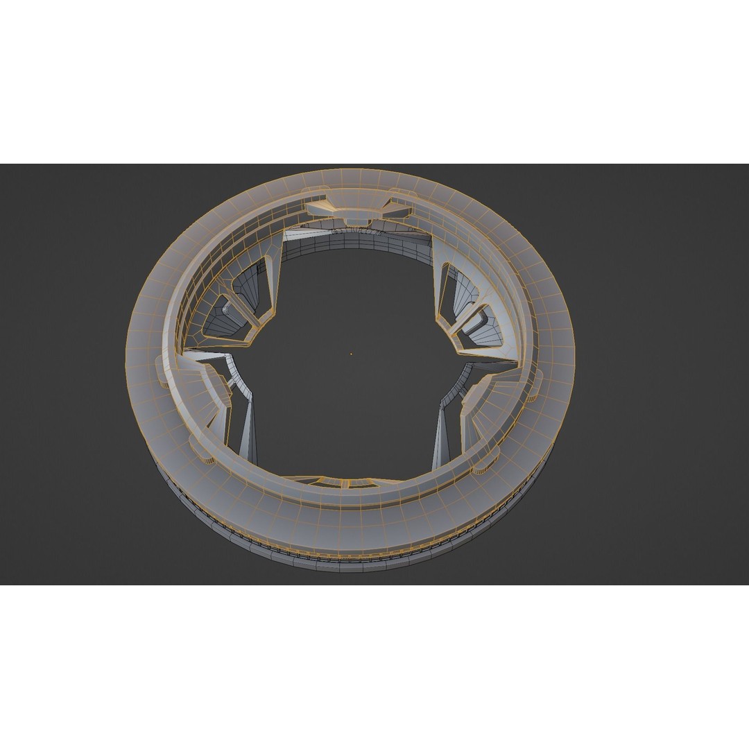 IDSS Docking Port 3D Model – PBR Textured Spacecraft Adapter, FBX - View 12