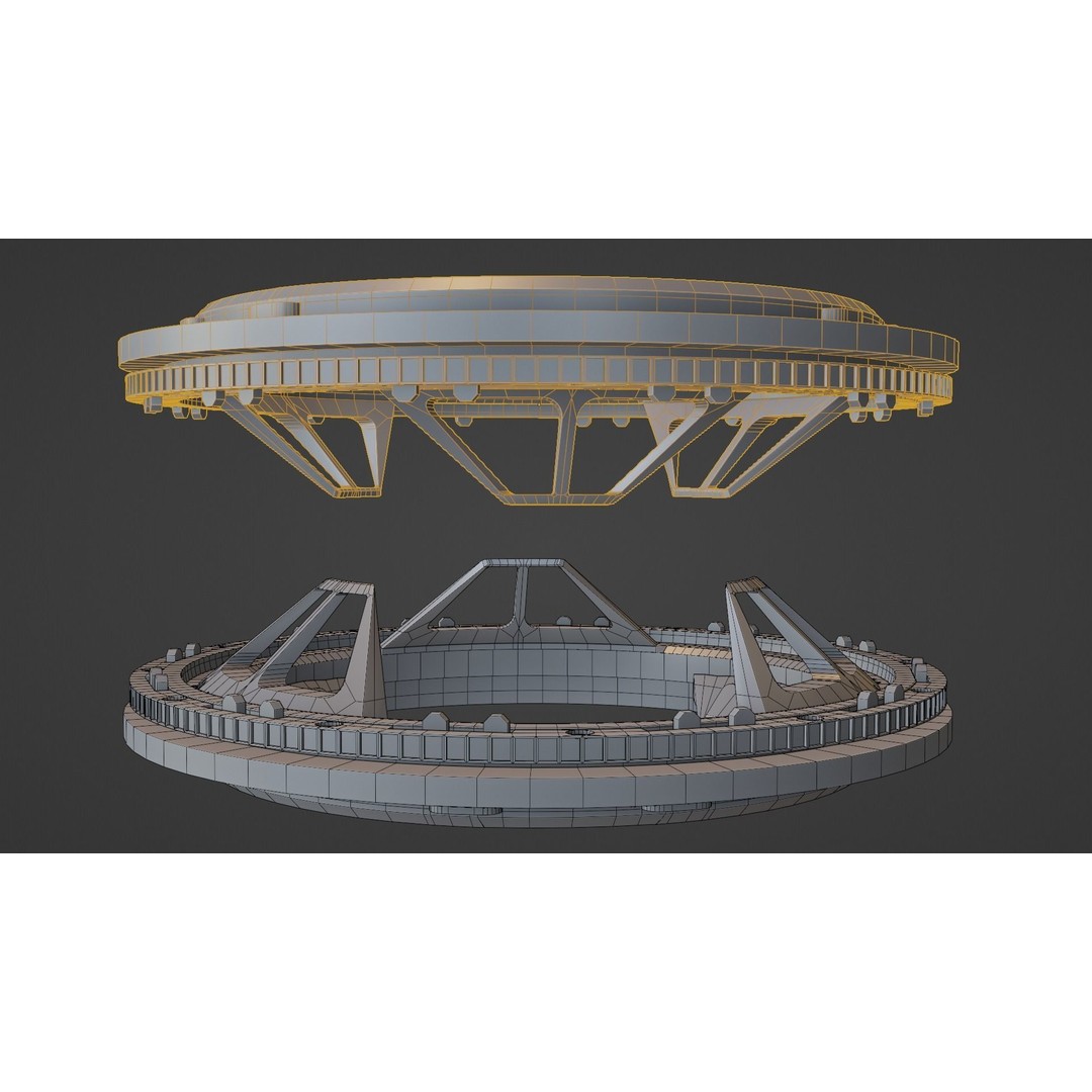 IDSS Docking Port 3D Model – PBR Textured Spacecraft Adapter, FBX - View 4