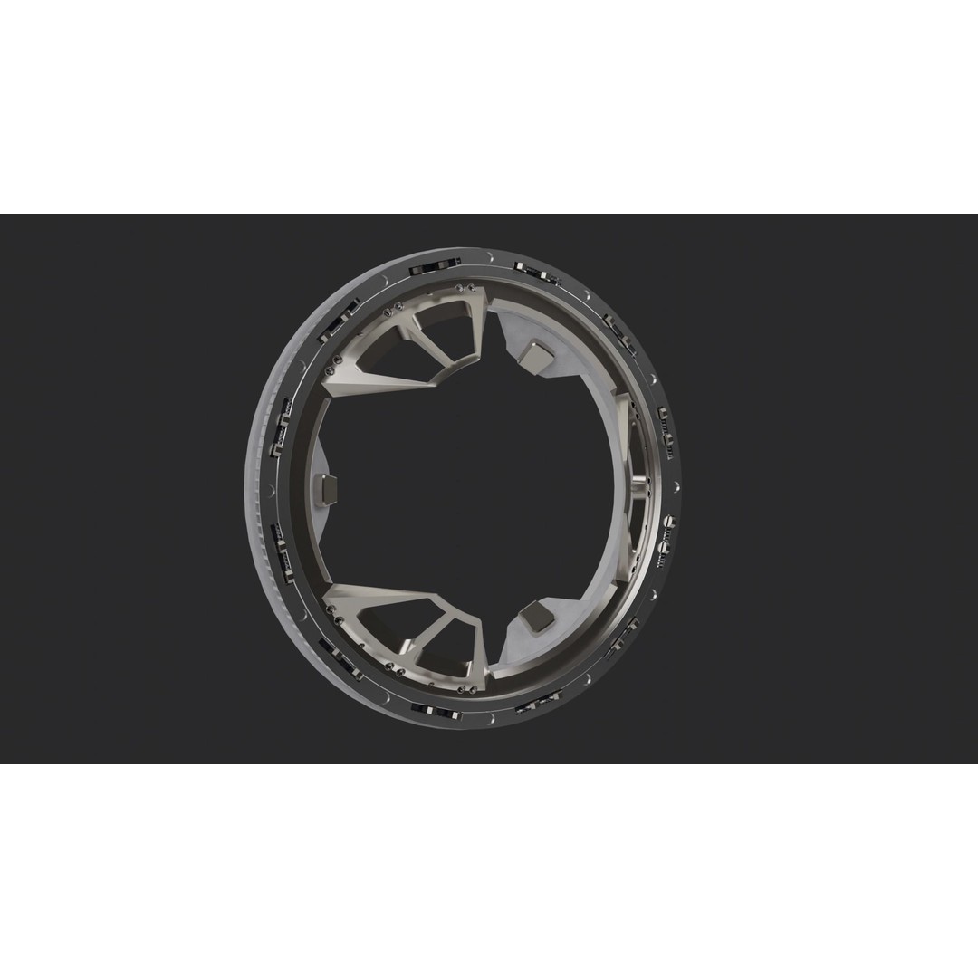 IDSS Docking Port 3D Model – PBR Textured Spacecraft Adapter, FBX - View 5