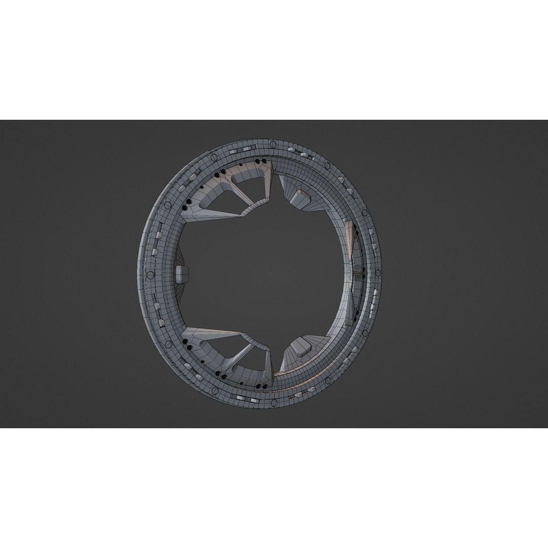 IDSS Docking Port 3D Model – PBR Textured Spacecraft Adapter, FBX - View 6