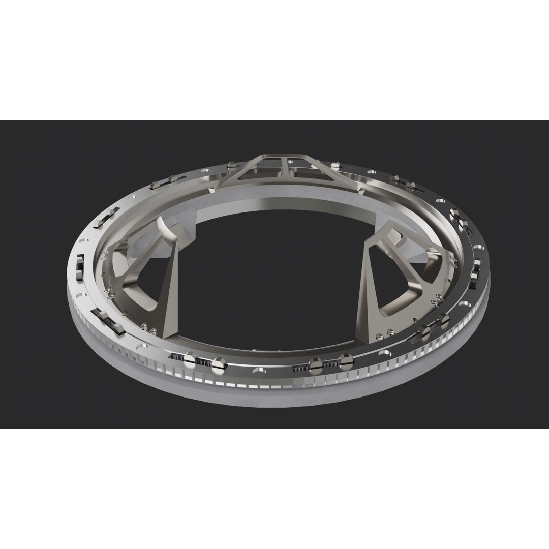 IDSS Docking Port 3D Model – PBR Textured Spacecraft Adapter, FBX - View 7