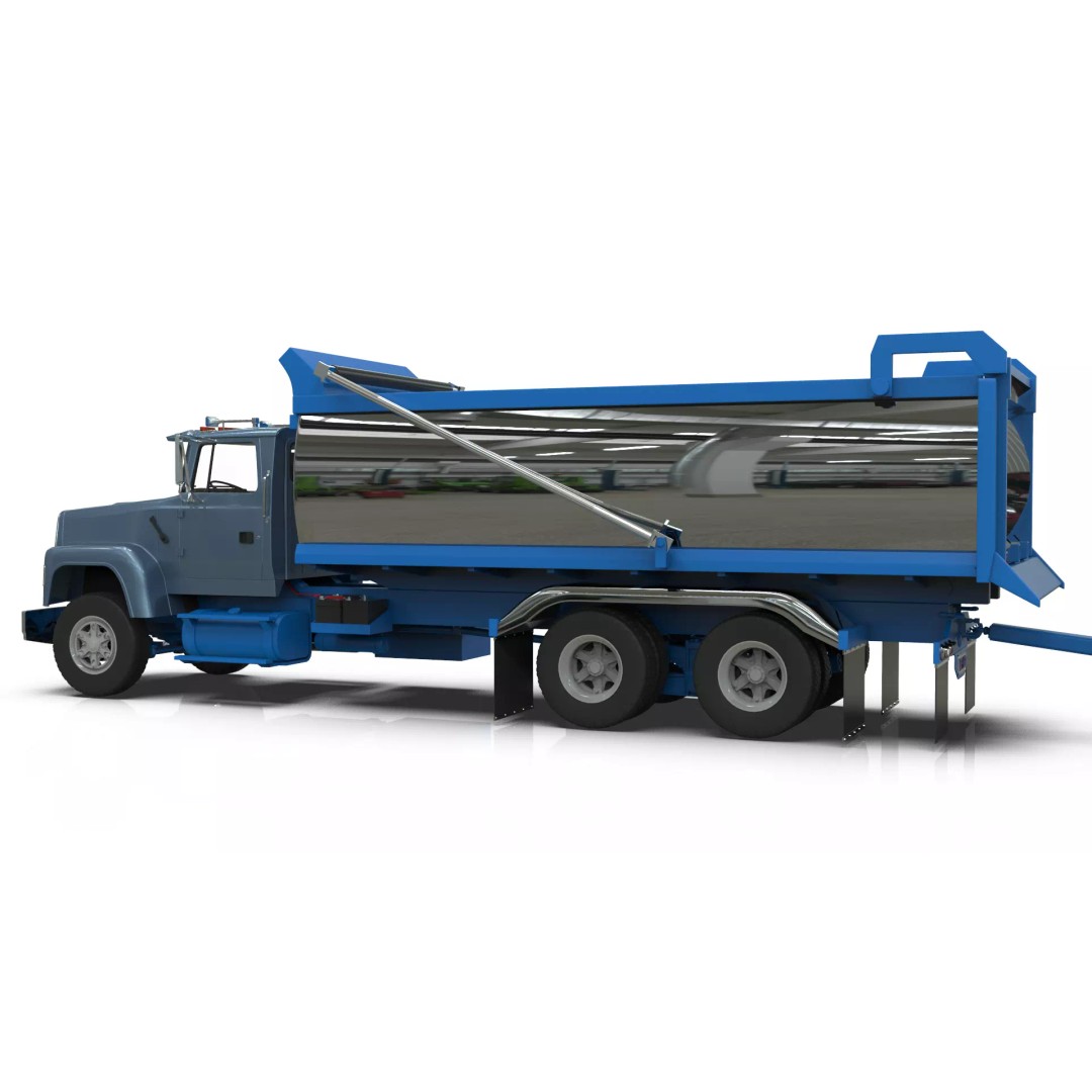 L9000 Transfer Dump Truck 3D Model – Historical Hood Variants, Blender - View 12