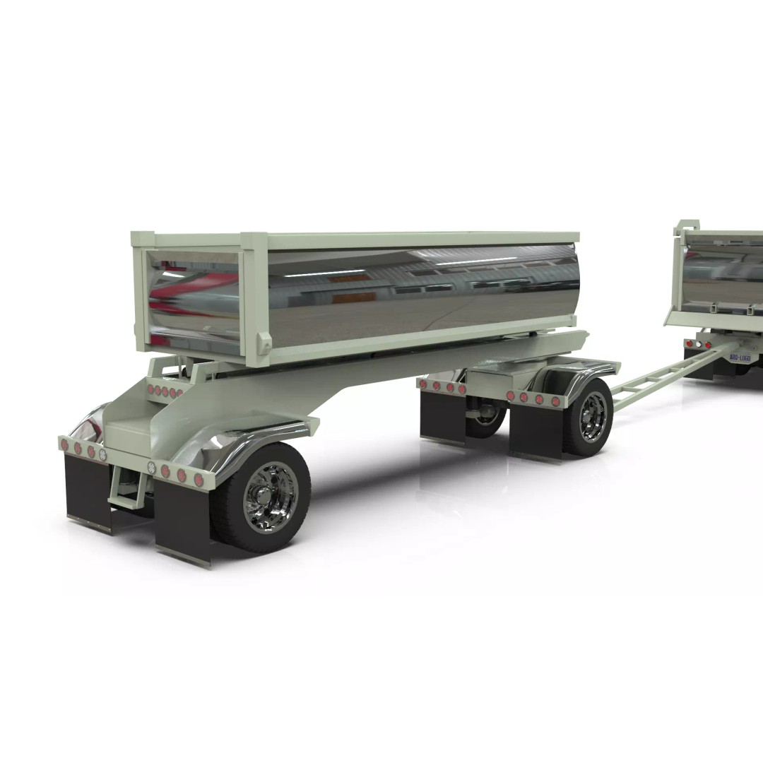 L9000 Transfer Dump Truck 3D Model – Historical Hood Variants, Blender - View 15