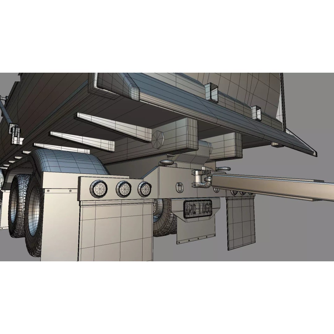 L9000 Transfer Dump Truck 3D Model – Historical Hood Variants, Blender - View 31