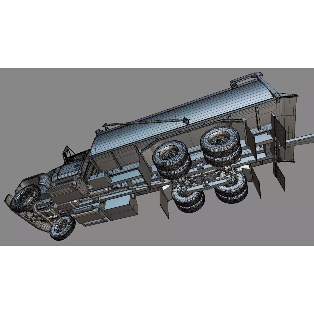 L9000 Transfer Dump Truck 3D Model – Historical Hood Variants, Blender - View 33