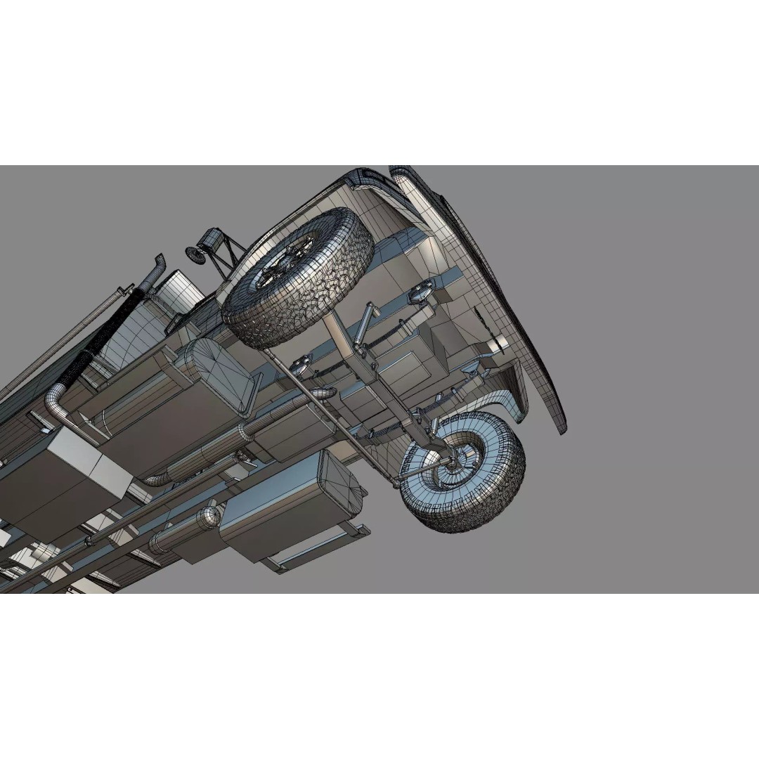 L9000 Transfer Dump Truck 3D Model – Historical Hood Variants, Blender - View 38