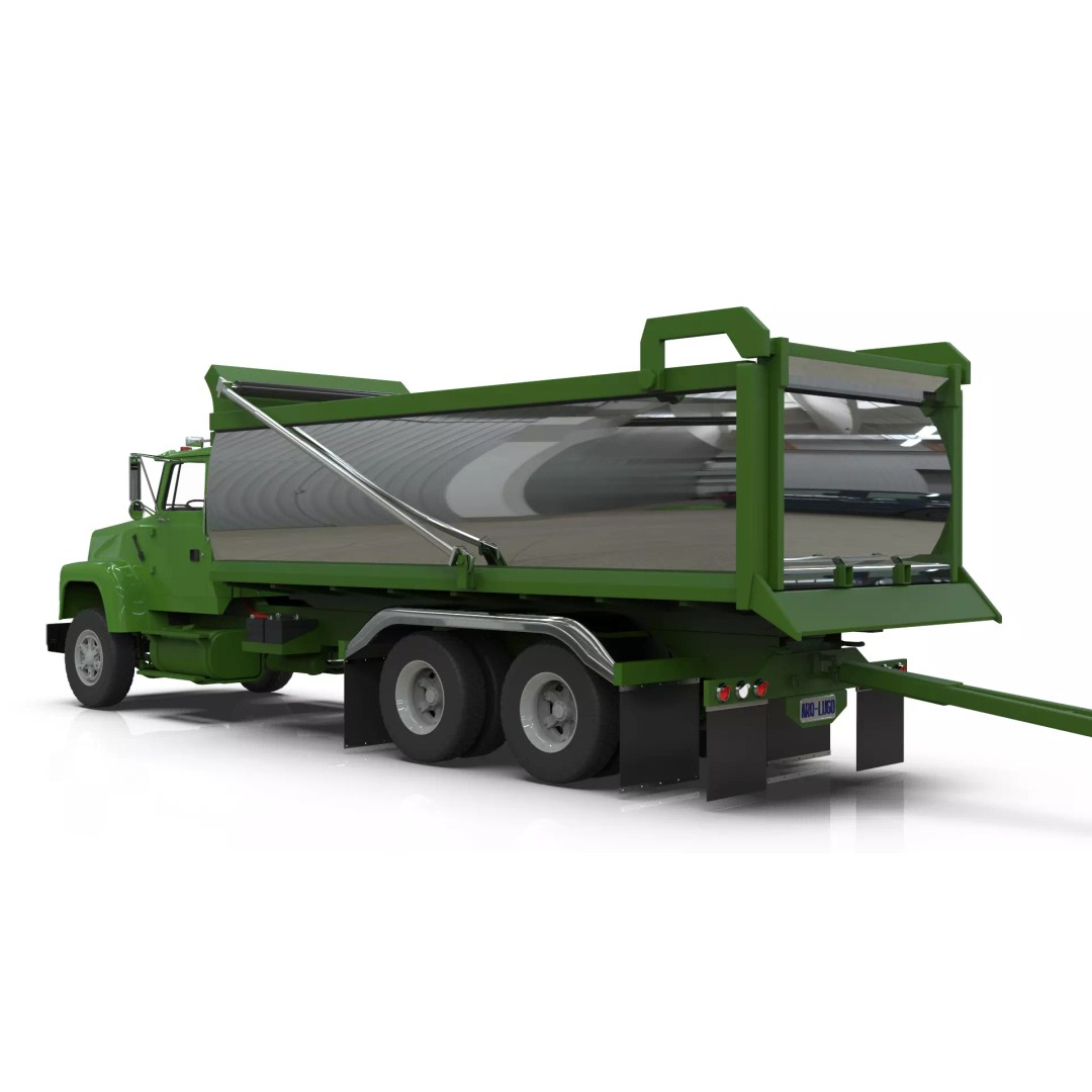 L9000 Transfer Dump Truck 3D Model – Historical Hood Variants, Blender - View 4