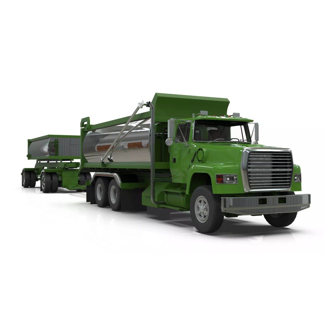 L9000 Transfer Dump Truck 3D Model – Historical Hood Variants, Blender - View 7