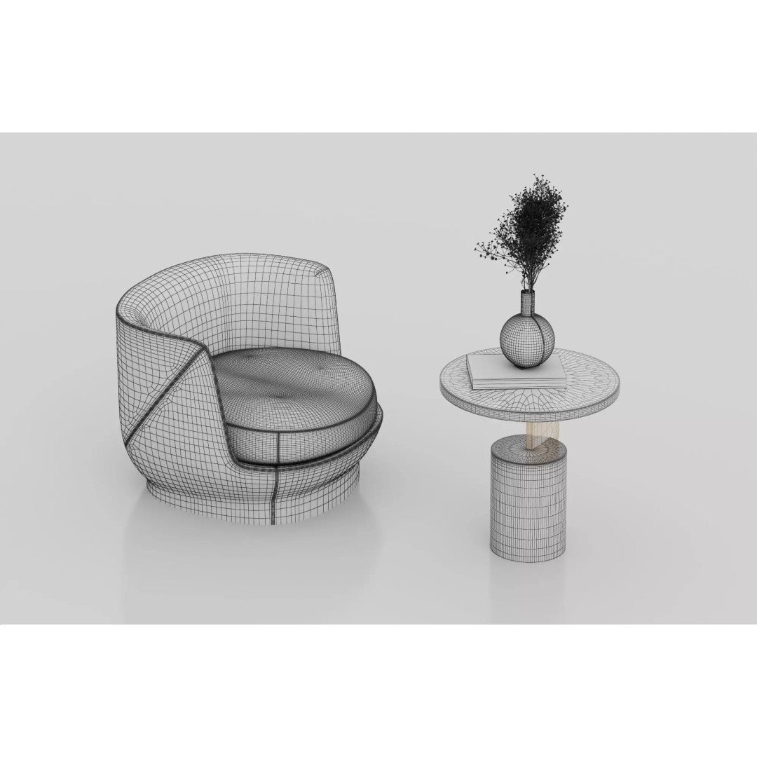 Luxury Spa Equipment 3D Model – Low Poly Rigged Collection for Archviz - View 22