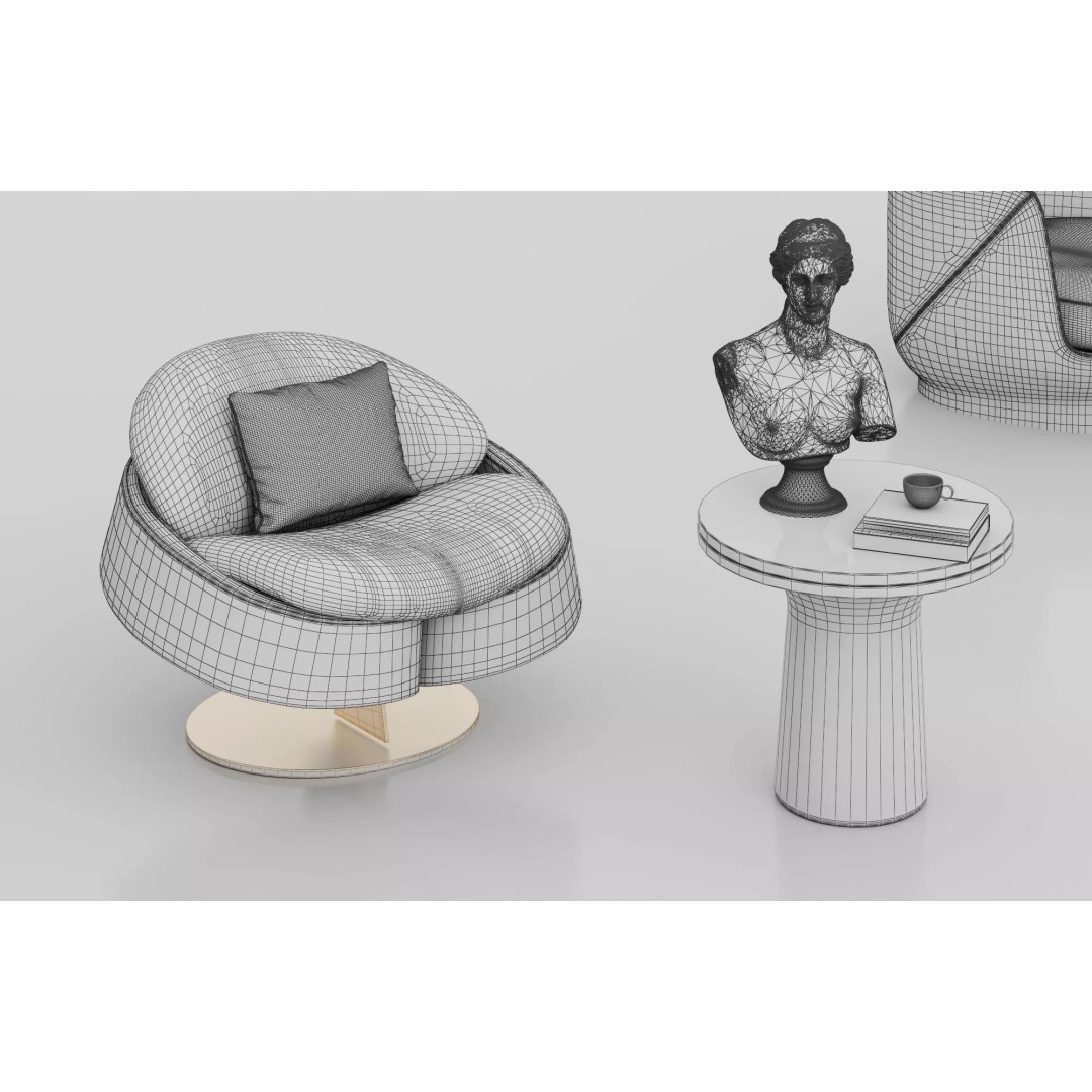 Luxury Spa Equipment 3D Model – Low Poly Rigged Collection for Archviz - View 23