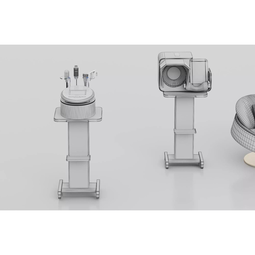 Luxury Spa Equipment 3D Model – Low Poly Rigged Collection for Archviz - View 24