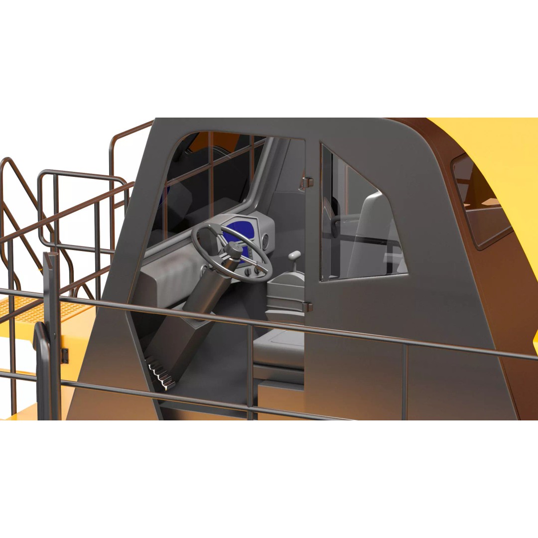 797F Mining Truck 3D Model – High Poly Industrial Hauler, FBX, PBR - View 23