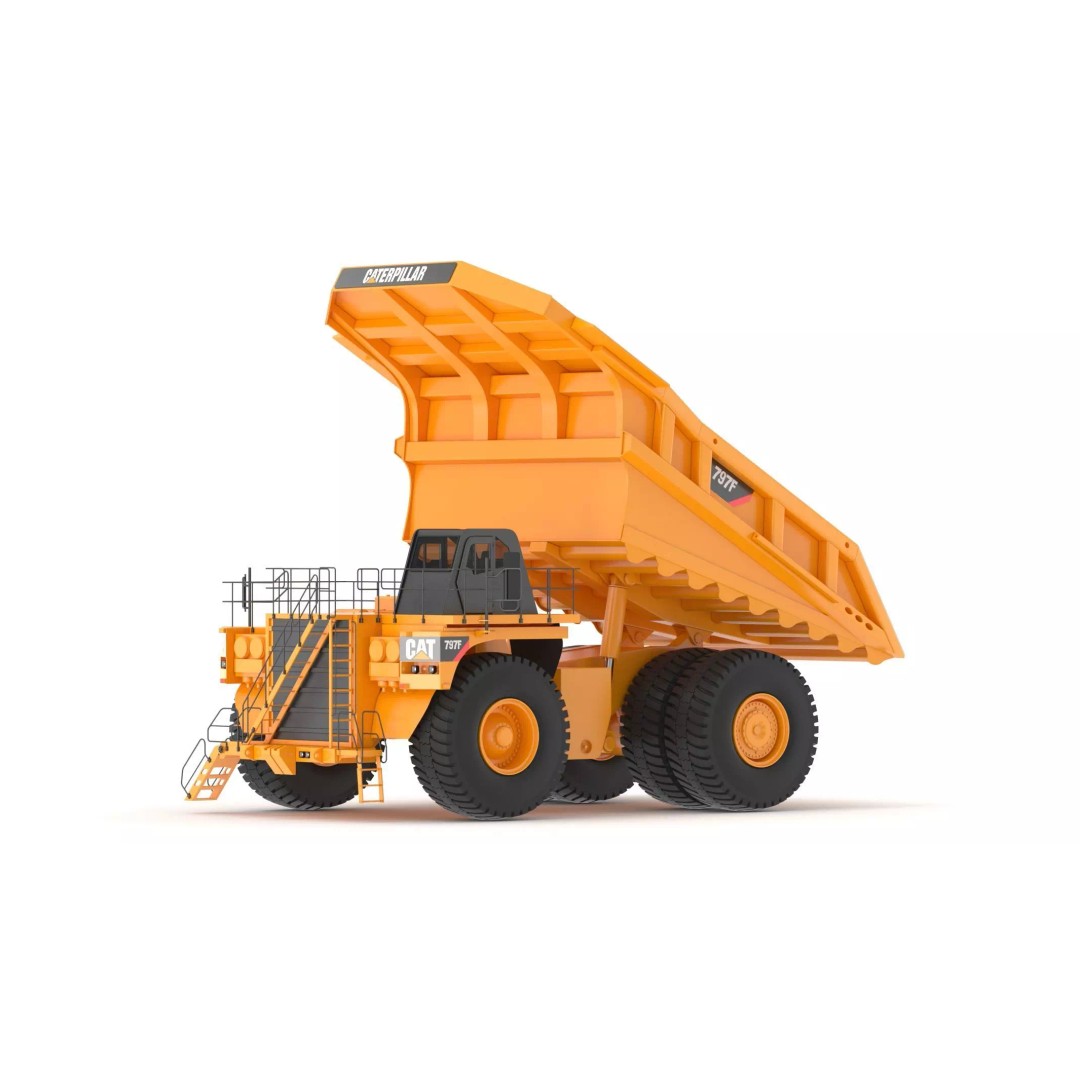 797F Mining Truck 3D Model – High Poly Industrial Hauler, FBX, PBR - View 3