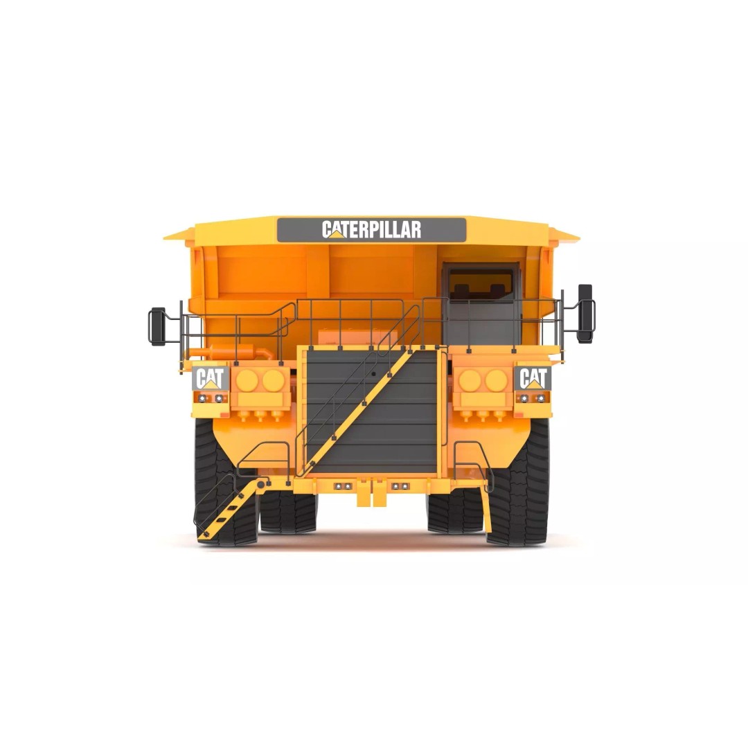 797F Mining Truck 3D Model – High Poly Industrial Hauler, FBX, PBR - View 4