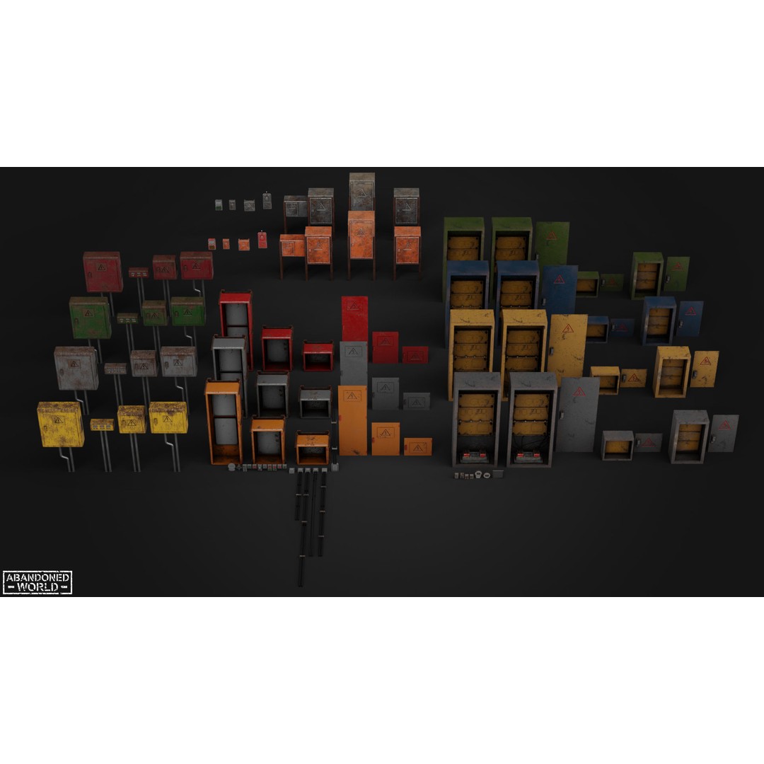 Industrial Props Pack 3D Model – Low Poly Game Ready Assets for Unity & Unreal - View 14