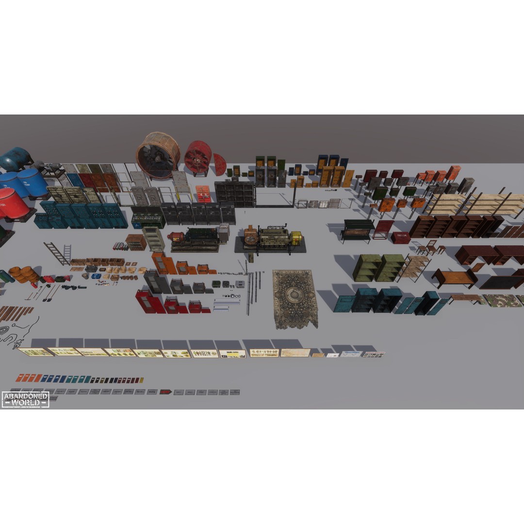 Industrial Props Pack 3D Model – Low Poly Game Ready Assets for Unity & Unreal - View 24