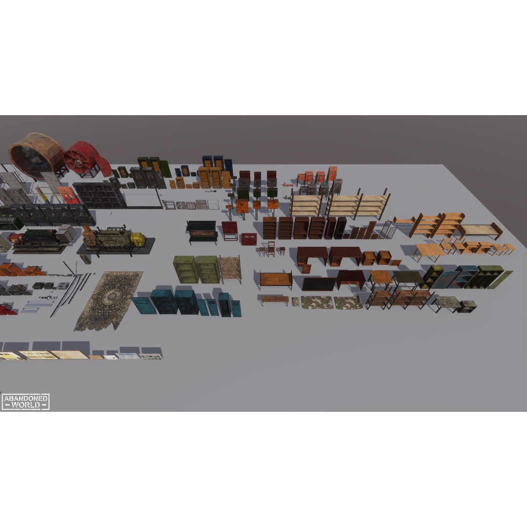 Industrial Props Pack 3D Model – Low Poly Game Ready Assets for Unity & Unreal - View 25