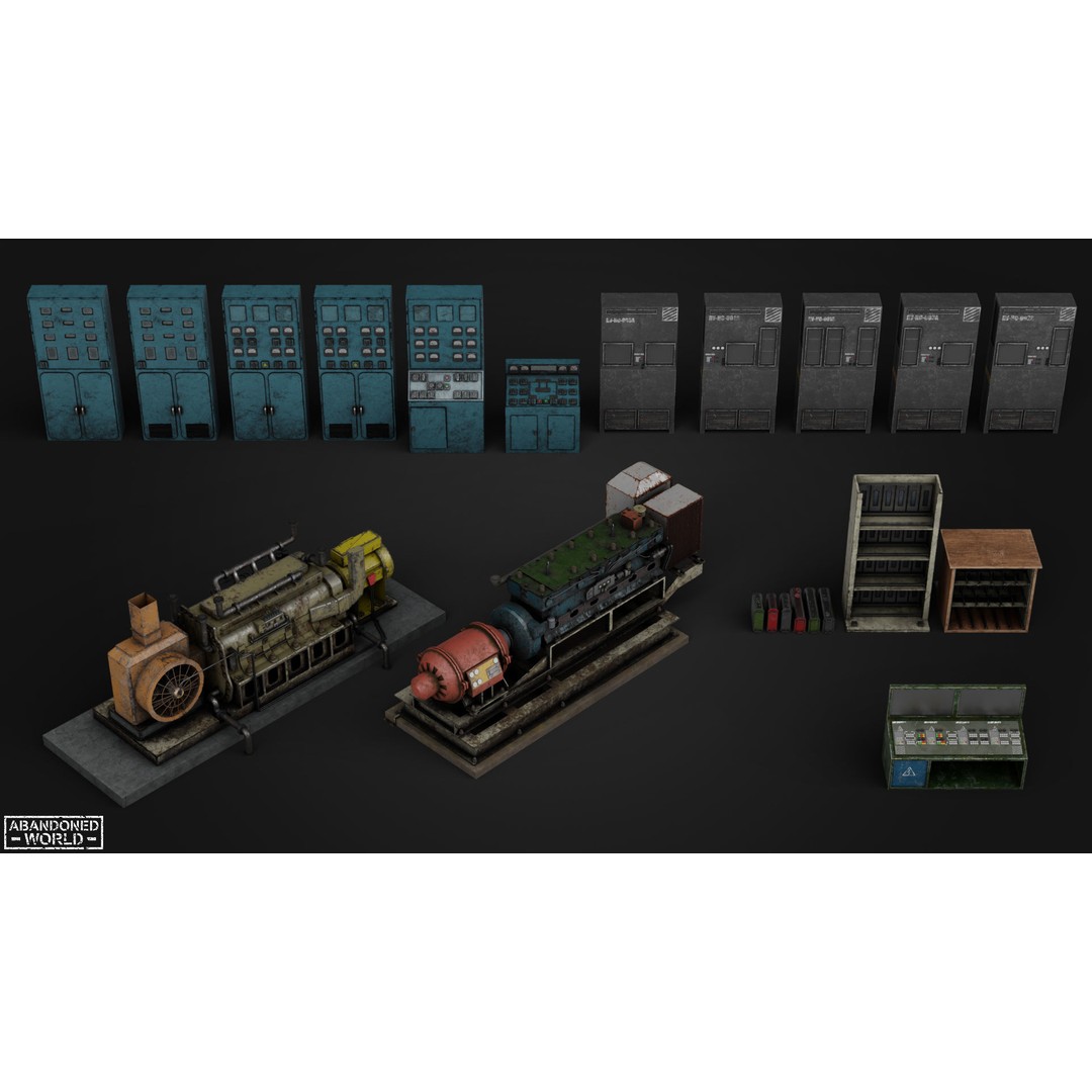 Industrial Props Pack 3D Model – Low Poly Game Ready Assets for Unity & Unreal - View 8