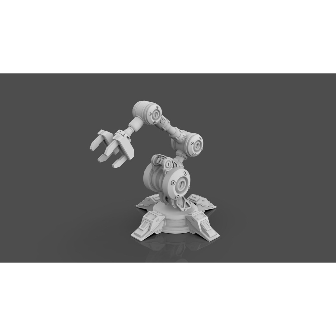 Industrial Robot Arm 3D Model – High Poly PBR Asset for Animation - View 15