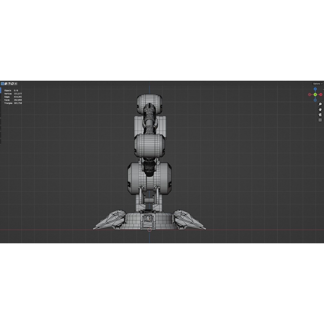 Industrial Robot Arm 3D Model – High Poly PBR Asset for Animation - View 41