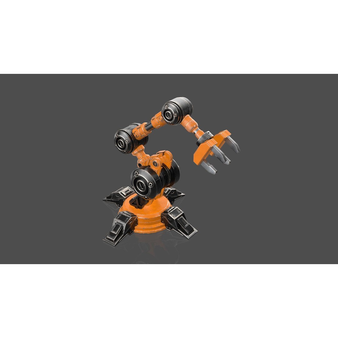 Industrial Robot Arm 3D Model – High Poly PBR Asset for Animation - View 5