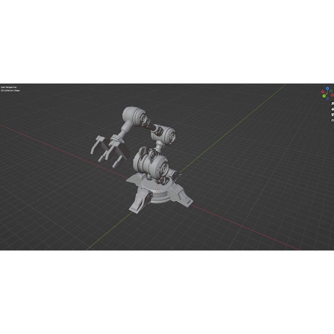 Industrial Robot Arm 3D Model – High Poly PBR Asset for Animation - View 50