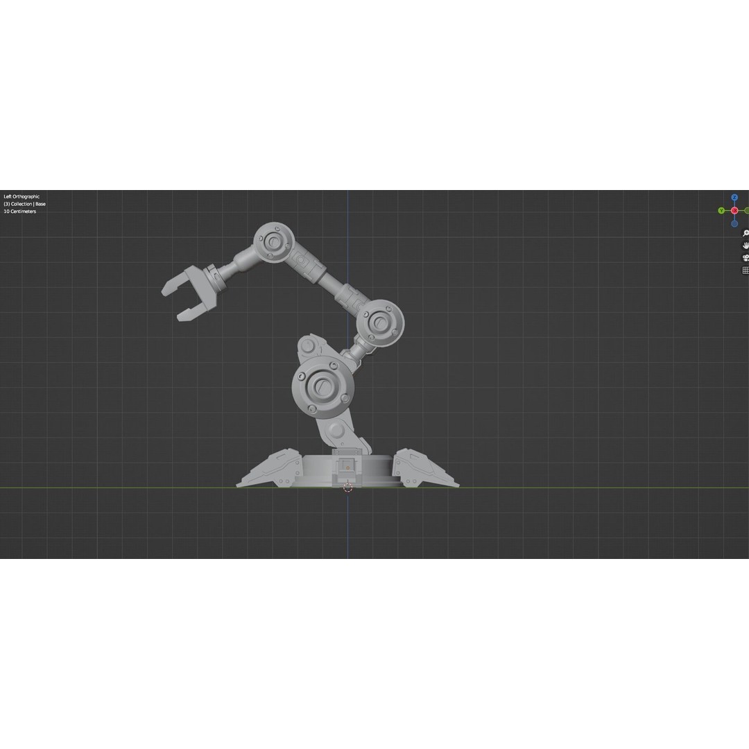 Industrial Robot Arm 3D Model – High Poly PBR Asset for Animation - View 51