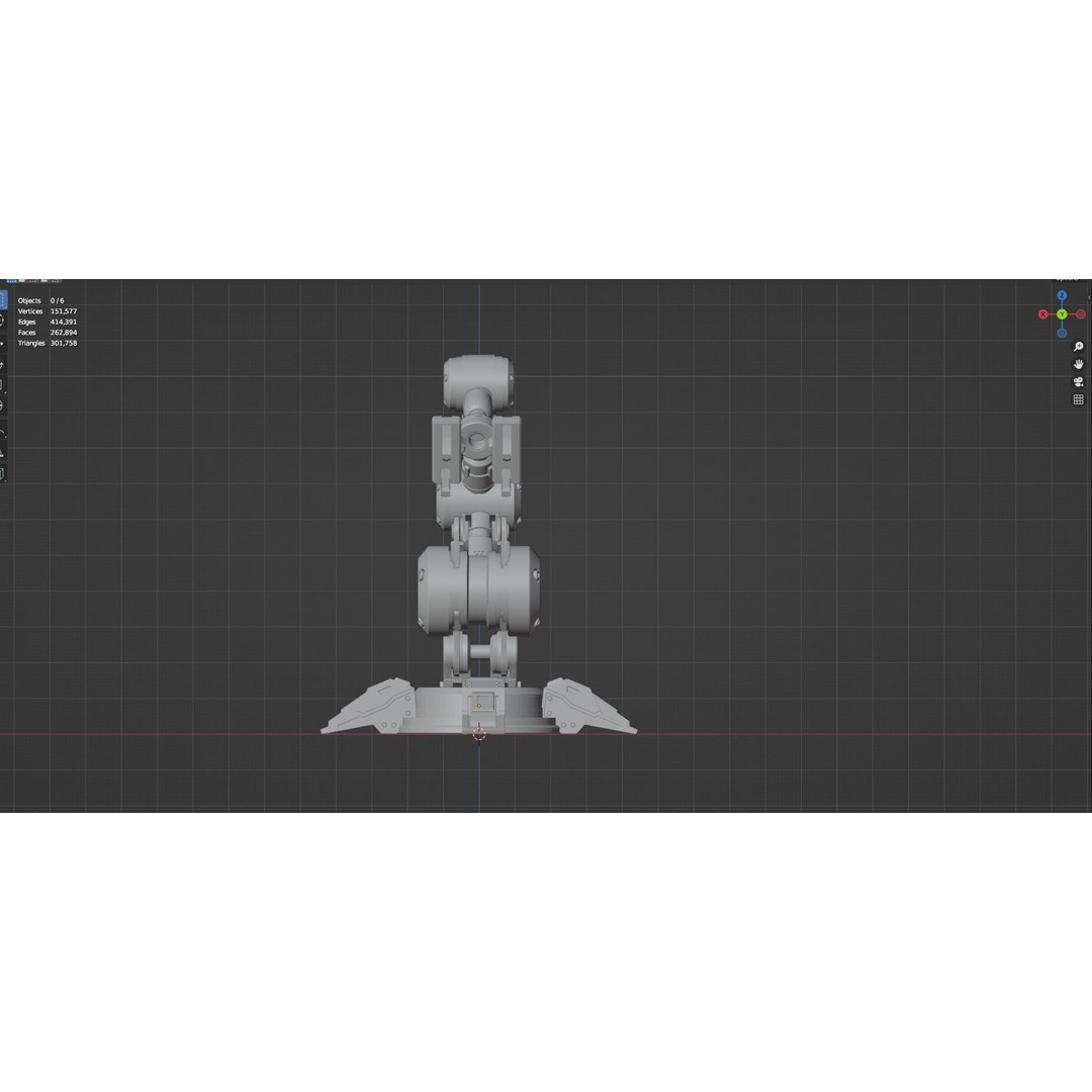 Industrial Robot Arm 3D Model – High Poly PBR Asset for Animation - View 54