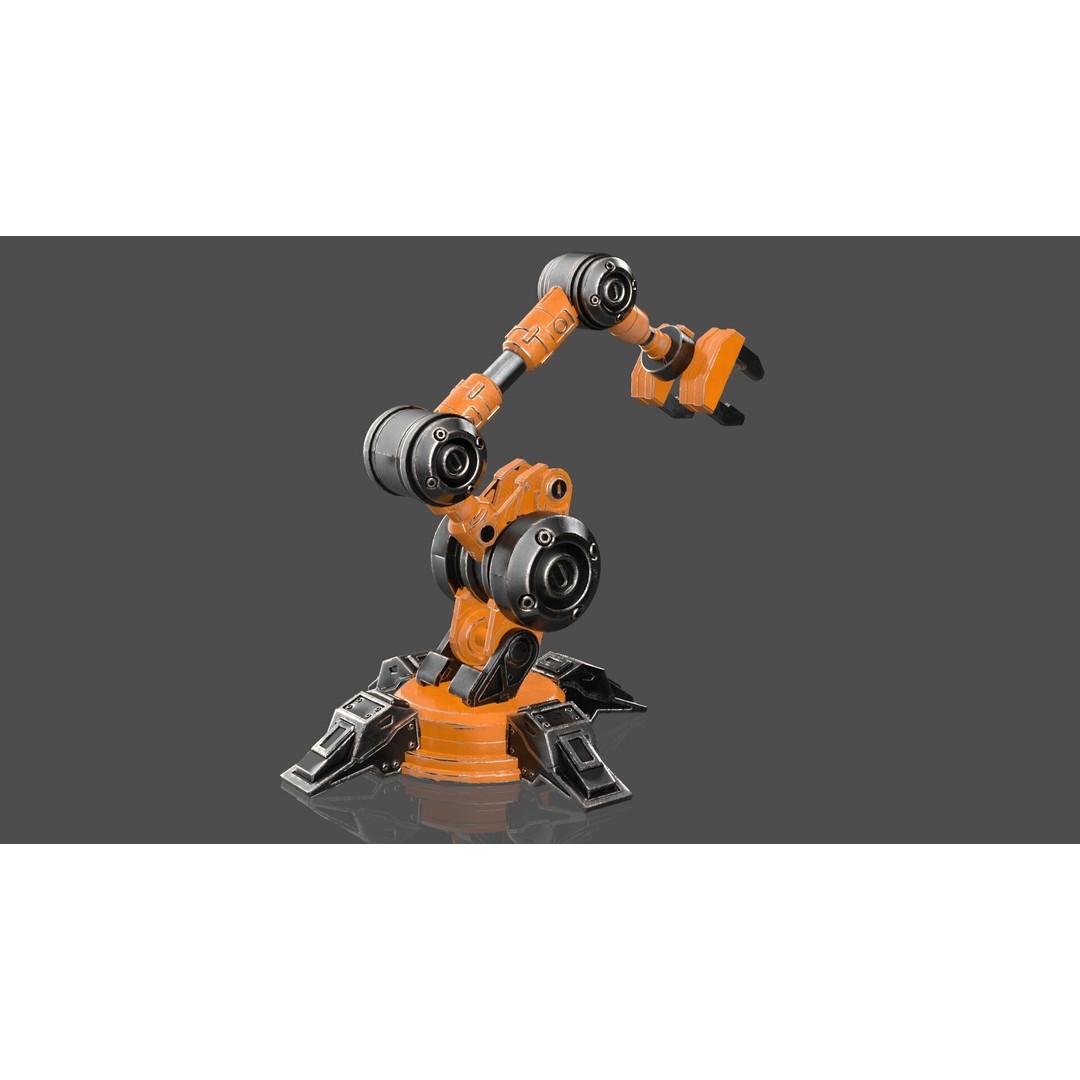 Industrial Robot Arm 3D Model – High Poly PBR Asset for Animation - View 8
