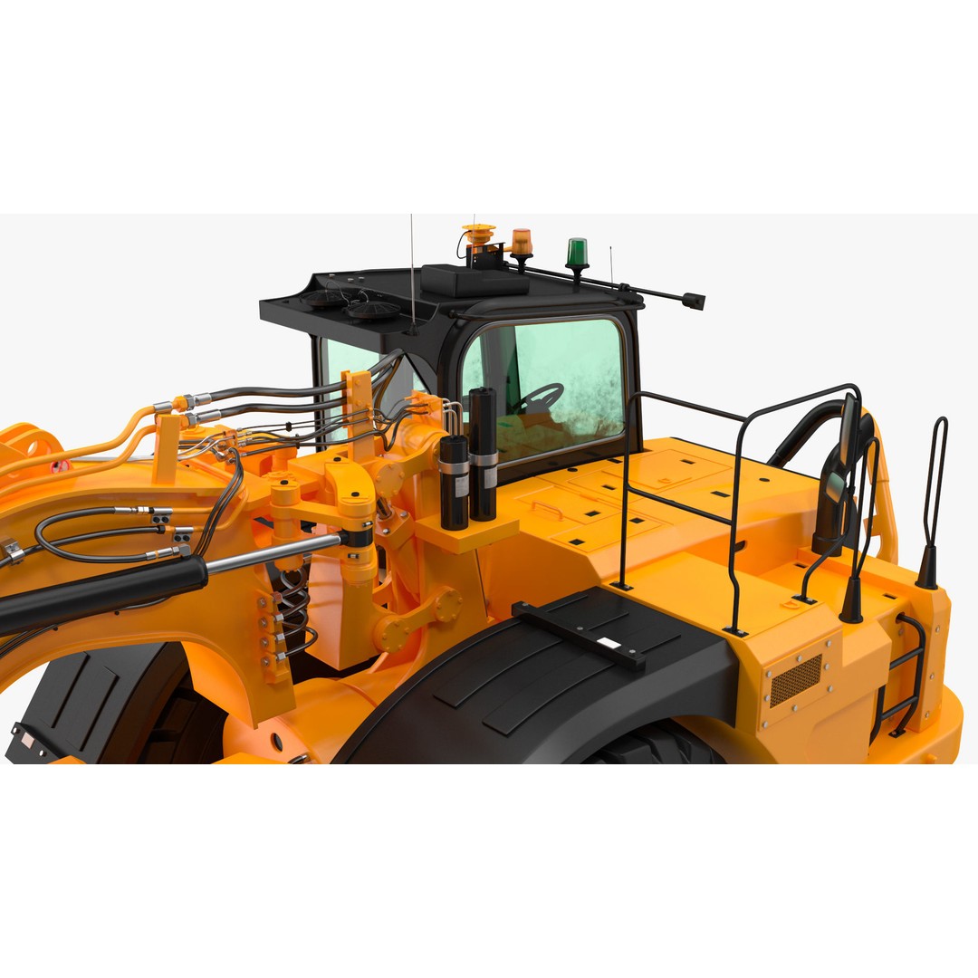 Generic Scraper 3D Model – Rigged Industrial Vehicle for Animation - View 37