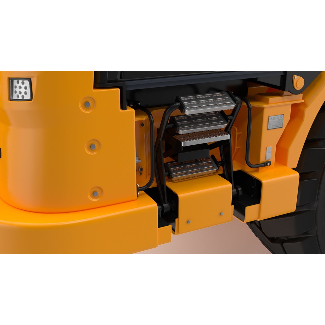 Generic Scraper 3D Model – Rigged Industrial Vehicle for Animation - View 43