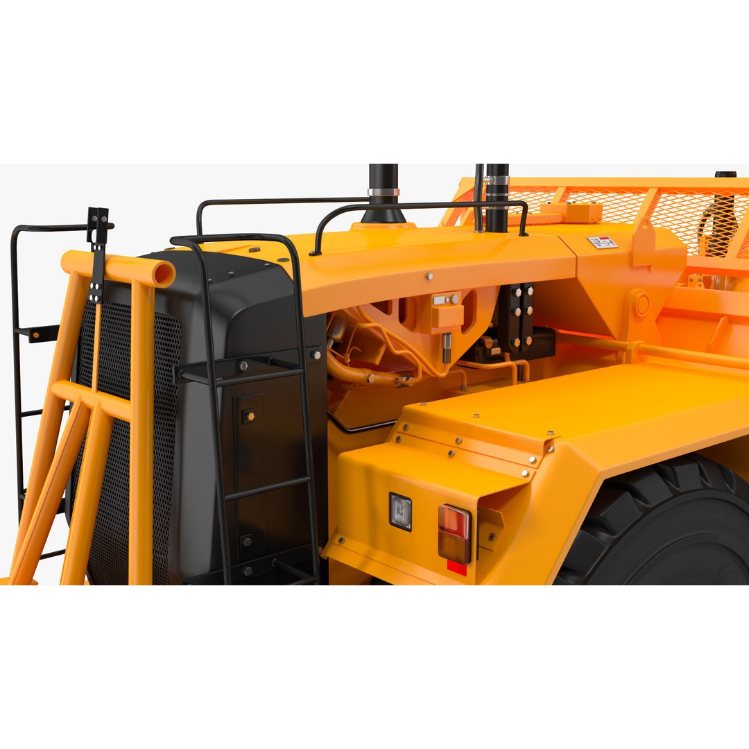 Generic Scraper 3D Model – Rigged Industrial Vehicle for Animation - View 46