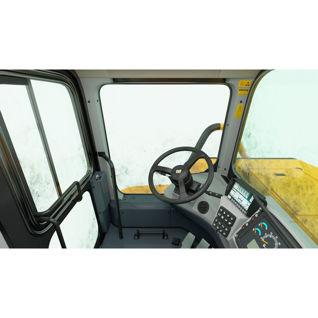Generic Scraper 3D Model – Rigged Industrial Vehicle for Animation - View 48