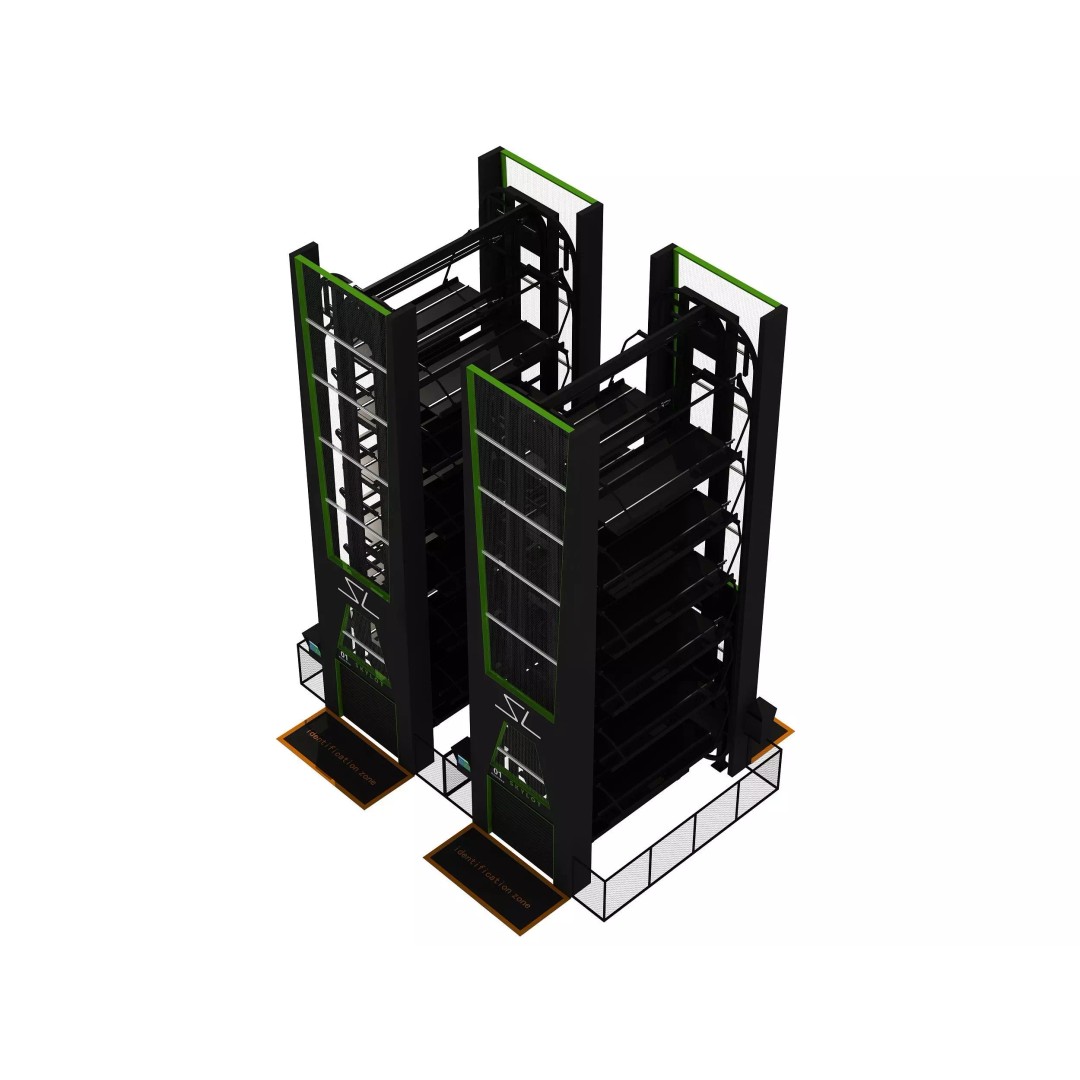 Rotary Parking System 3D Model – PBR Industrial Machine, FBX, OBJ - View 5